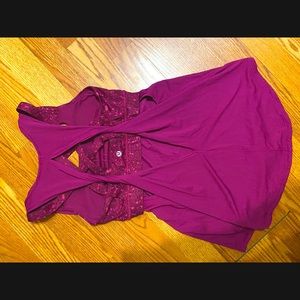 Lululemon Trapeze Twist 2-in-1 Tank top. Size 2